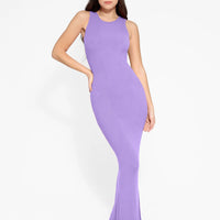 Shapewear Modal Sleeveless Crew Neck Slimming Maxi Dress