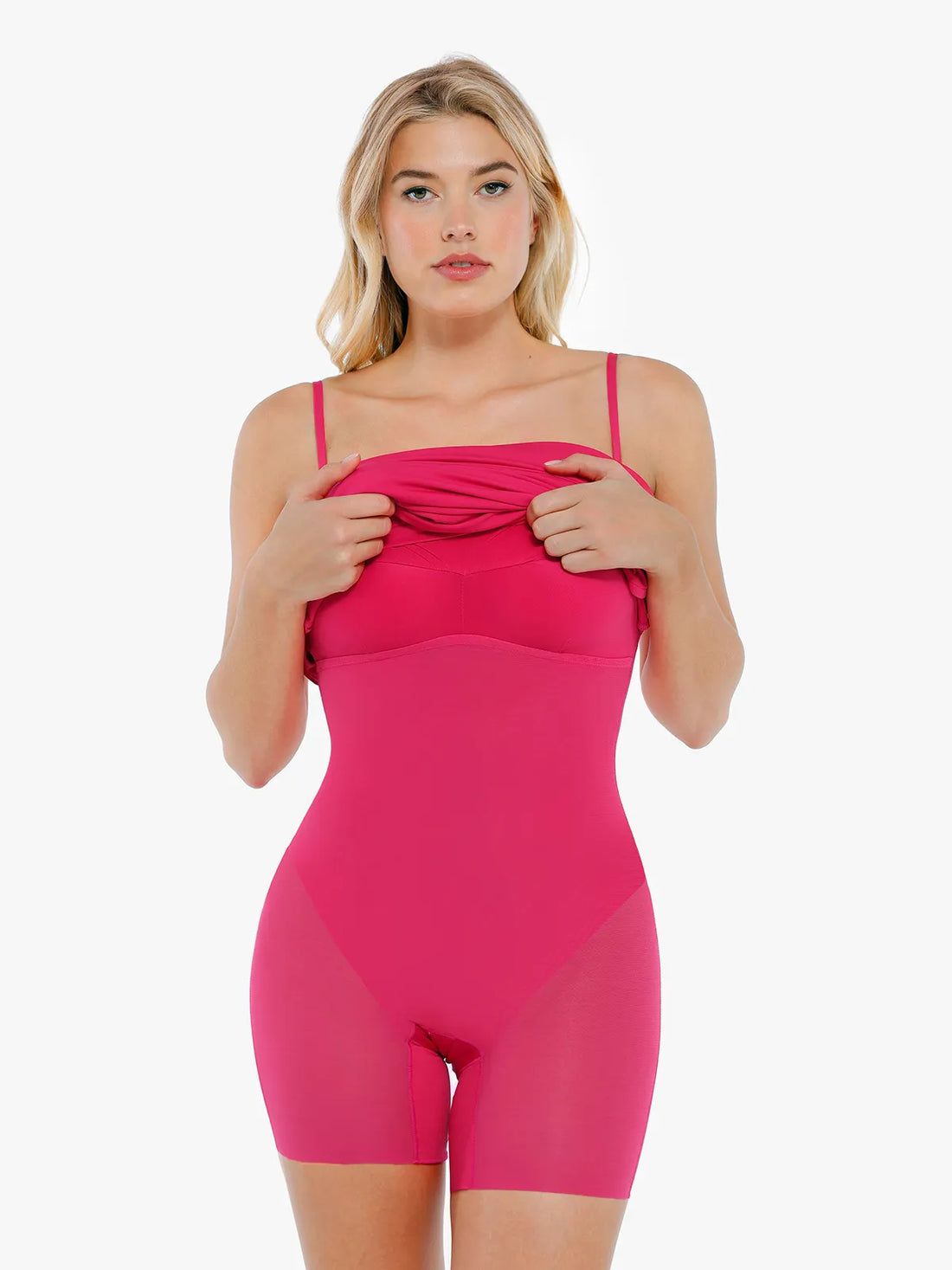 Shapewear Ruched Bias Twist Tummy Control Maxi Dress