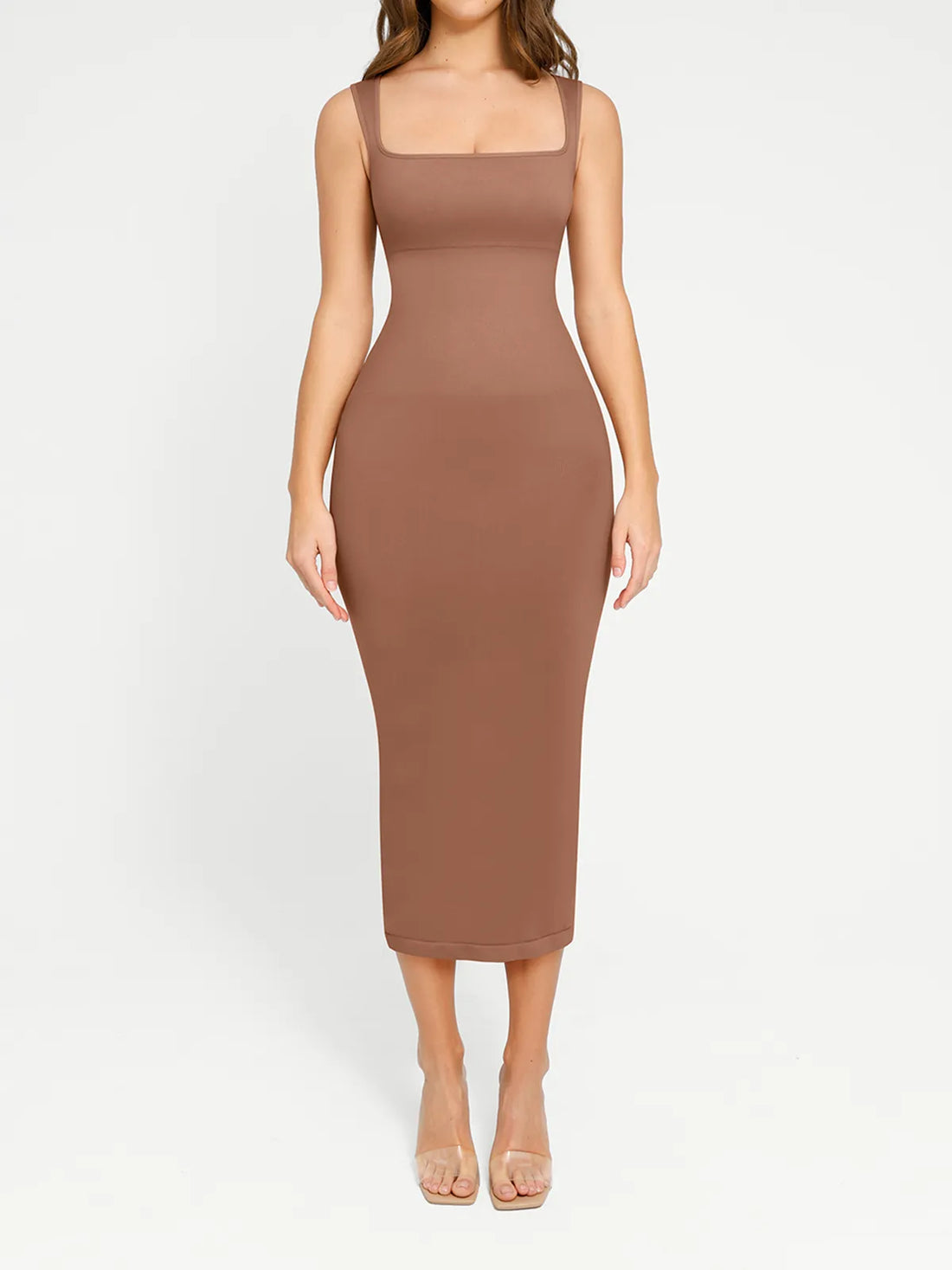 Shapewear Sleeveless Square Neck Slimming Seamless Dress