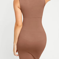 Shapewear Sleeveless Square Neck Slimming Seamless Dress