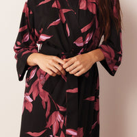 Vera Cloud Jersey Midi Robe in Flora