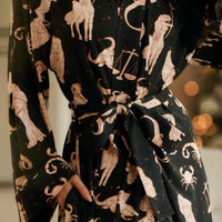 Kaia Cloud Jersey Kimono Robe in Zodiac