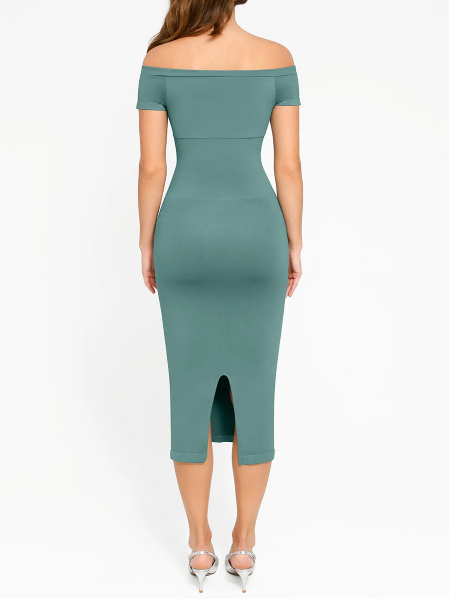 Shapewear Eco-Friendly Off Shoulder Seamless Dress
