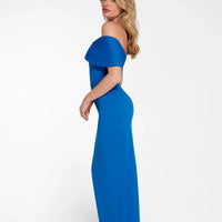 Shapewear Off-the-Shoulder Slim Column Maxi Dress