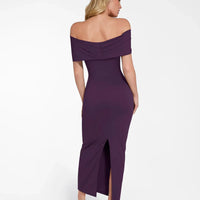 Shapewear Off-the-Shoulder Slim Column Maxi Dress