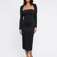 Bluetag Cooling Shapewear Slimming Midi Tube Dress