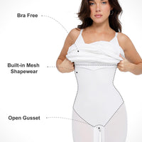 Bluetag Shapewear Plunging V Ruched Bodycon Mini Dress