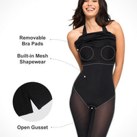 Shapewear Convertible Backless Halter Sculpting Midi Dress