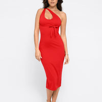 Shapewear Convertible Backless Halter Sculpting Midi Dress