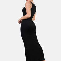 Shapewear Modal Sleeveless Crew Neck Slimming Maxi Dress