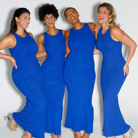 Shapewear Modal Sleeveless Crew Neck Slimming Maxi Dress