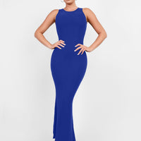 Shapewear Modal Sleeveless Crew Neck Slimming Maxi Dress