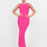 Shapewear Modal Sleeveless Crew Neck Slimming Maxi Dress