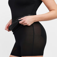 Shapewear Faux Leather Butt Lifting Mini Skirt
