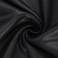 Shapewear Sculpting Faux Leather Front Slit Midi Skirt