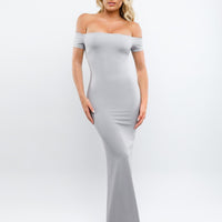 Shapewear Off-Shoulder Tummy Control Smoothing Maxi Dress
