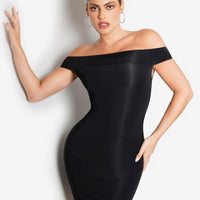 Shapewear Off-the-Shoulder Bodycon Mini Dress