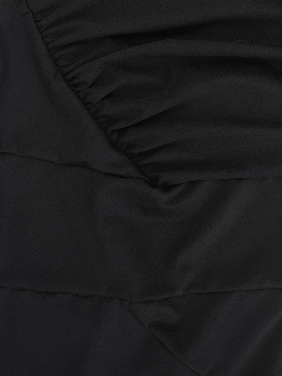 Shapewear Ruched Off-Shoulder Sculpting Midi Dress