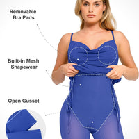 Shapewear Ruched Modal Bodycon Mini Slip Dress