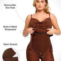 Shapewear Ruched Modal Bodycon Mini Slip Dress