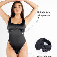 Shapewear Solid Shine Slimming Maxi Dresses or Bodysuit