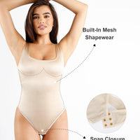 Shapewear Solid Shine Slimming Maxi Dresses or Bodysuit