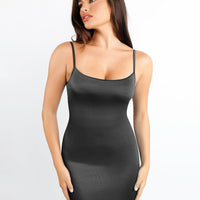 Shapewear Solid Shine Slimming Maxi Dresses or Bodysuit