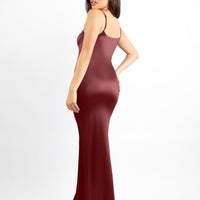 Shapewear Solid Shine Slimming Maxi Dresses or Bodysuit