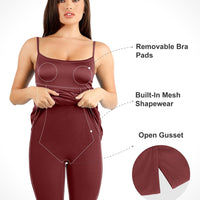Shapewear Solid Shine Slimming Maxi Dresses or Bodysuit