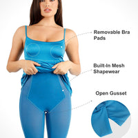 Shapewear Solid Shine Slimming Maxi Dresses or Bodysuit