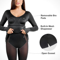Shapewear Solid Shine Slimming Maxi Dresses or Bodysuit