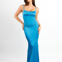 Shapewear Solid Shine Slimming Maxi Dresses or Bodysuit