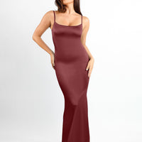 Shapewear Solid Shine Slimming Maxi Dresses or Bodysuit