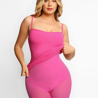 Shapewear Solid Modal Butt Lift Mini Slip Dress