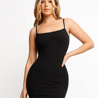 Shapewear Solid Modal Butt Lift Mini Slip Dress