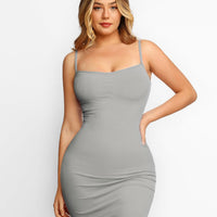 Shapewear Solid Modal Butt Lift Mini Slip Dress