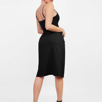 Shapewear Sculpting Wrap Midi Slip Dress