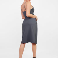 Shapewear Sculpting Wrap Midi Slip Dress