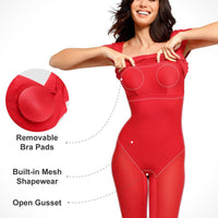 Shapewear Short Sleeve Low-Back Bodycon Midi Dress