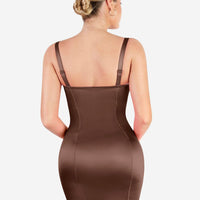 Shapewear Scuplting Satin Bustier Mini Dress
