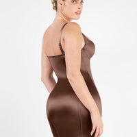 Shapewear Scuplting Satin Bustier Mini Dress