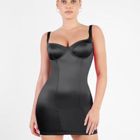 Shapewear Scuplting Satin Bustier Mini Dress