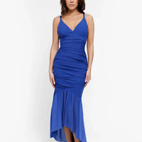 Shapewear Bluetag Cooling Ruched Mesh Bodycon Maxi Dress