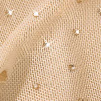 Shapewear Heat-Set Crystal Mesh Slimming Maxi Slip Dress