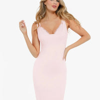 Shapewear Modal Sculpting Inner Lace Cami Mini Dress