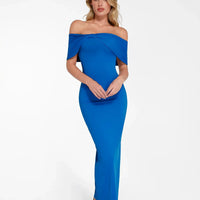 Shapewear Off-the-Shoulder Slim Column Maxi Dress