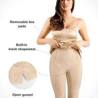 Shapewear Shine Slimming Tummy Control Maxi Slip Dress