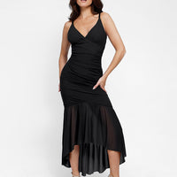 Shapewear Bluetag Cooling Ruched Mesh Bodycon Maxi Dress