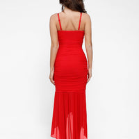Shapewear Bluetag Cooling Ruched Mesh Bodycon Maxi Dress