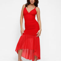 Shapewear Bluetag Cooling Ruched Mesh Bodycon Maxi Dress
